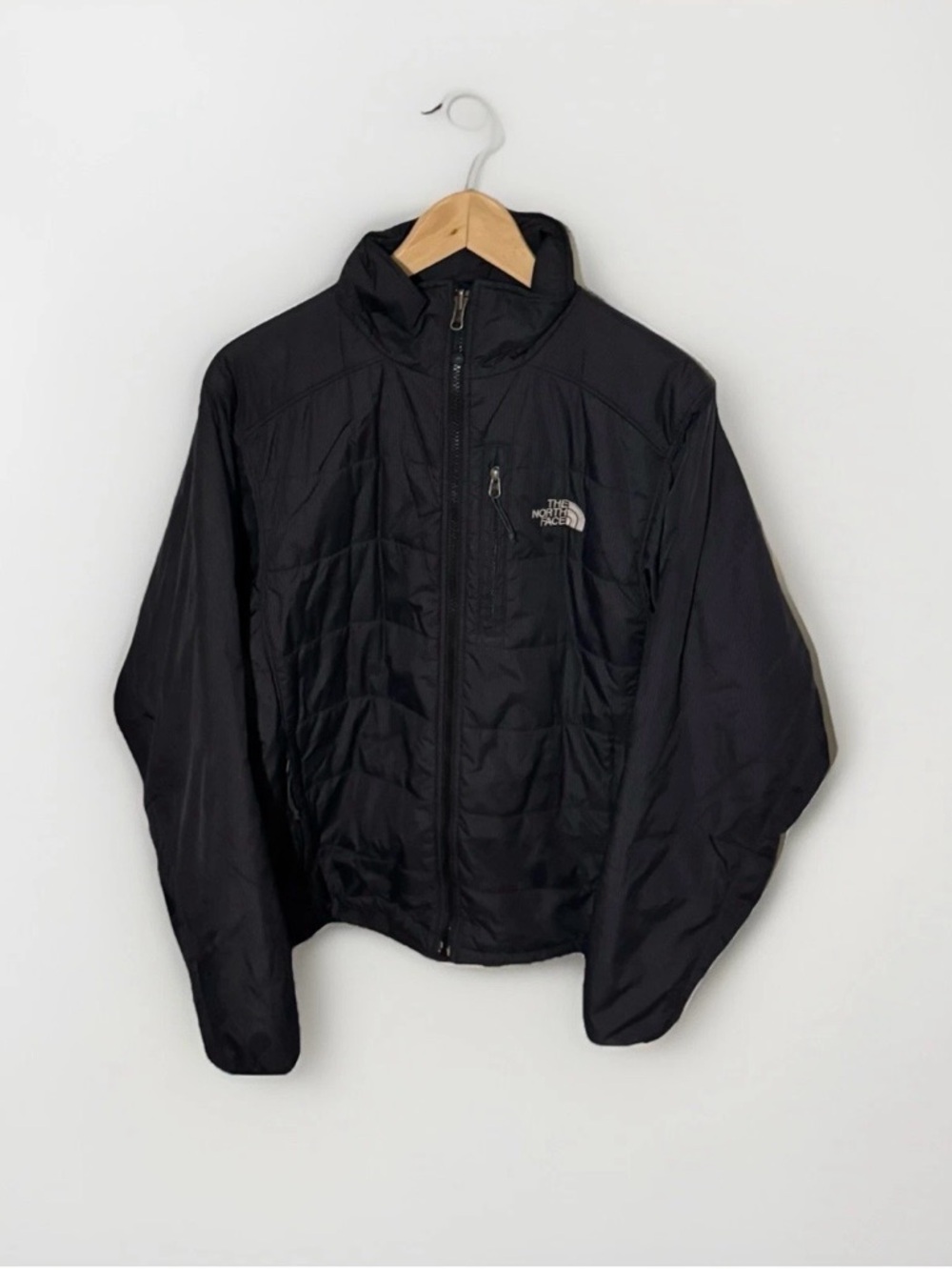 The North Face Primaloft Jacket Mens Small Black Lightweight Coat